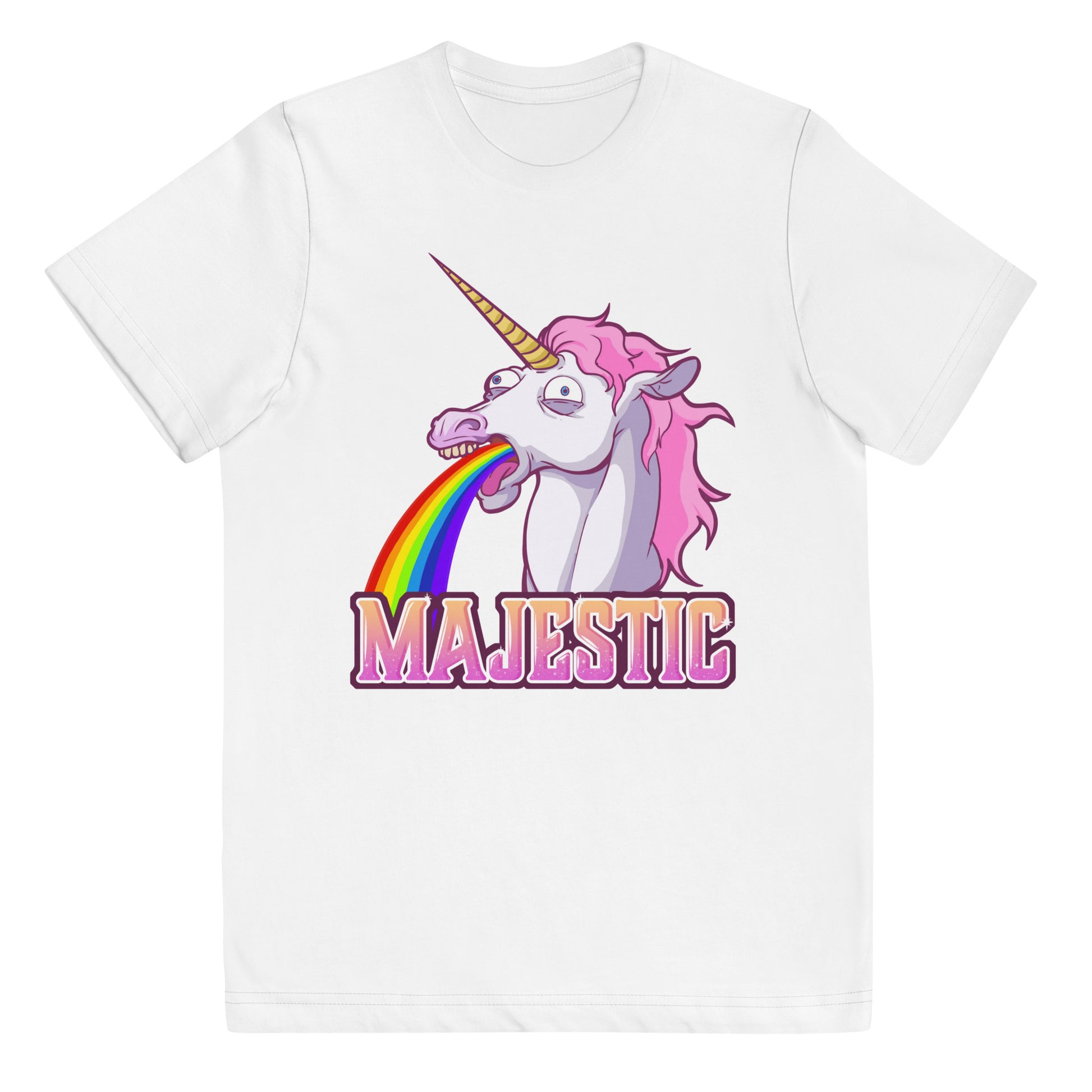 Majestic Unicorn Youth jersey t-shirt  Level 1 Gamers White XS 