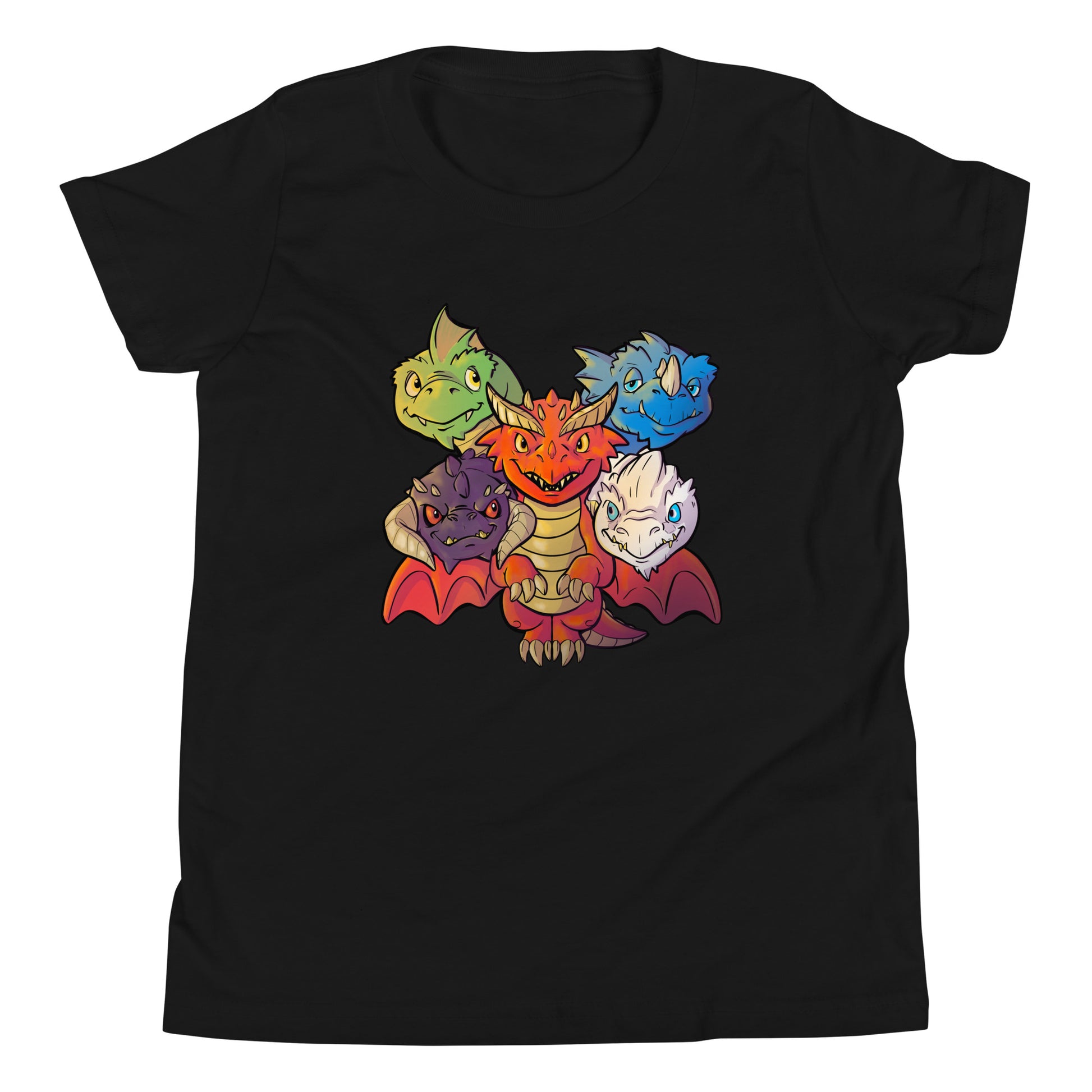 Little Queen of Dragons Youth Short Sleeve T-Shirt  Level 1 Gamers Black S 