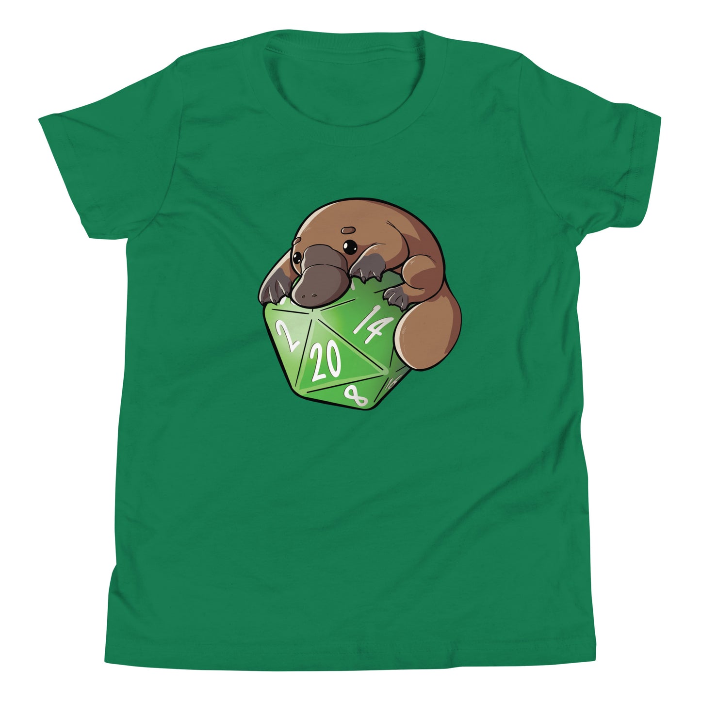D20 Platypus Youth Short Sleeve T-Shirt  Level 1 Gamers Kelly S 