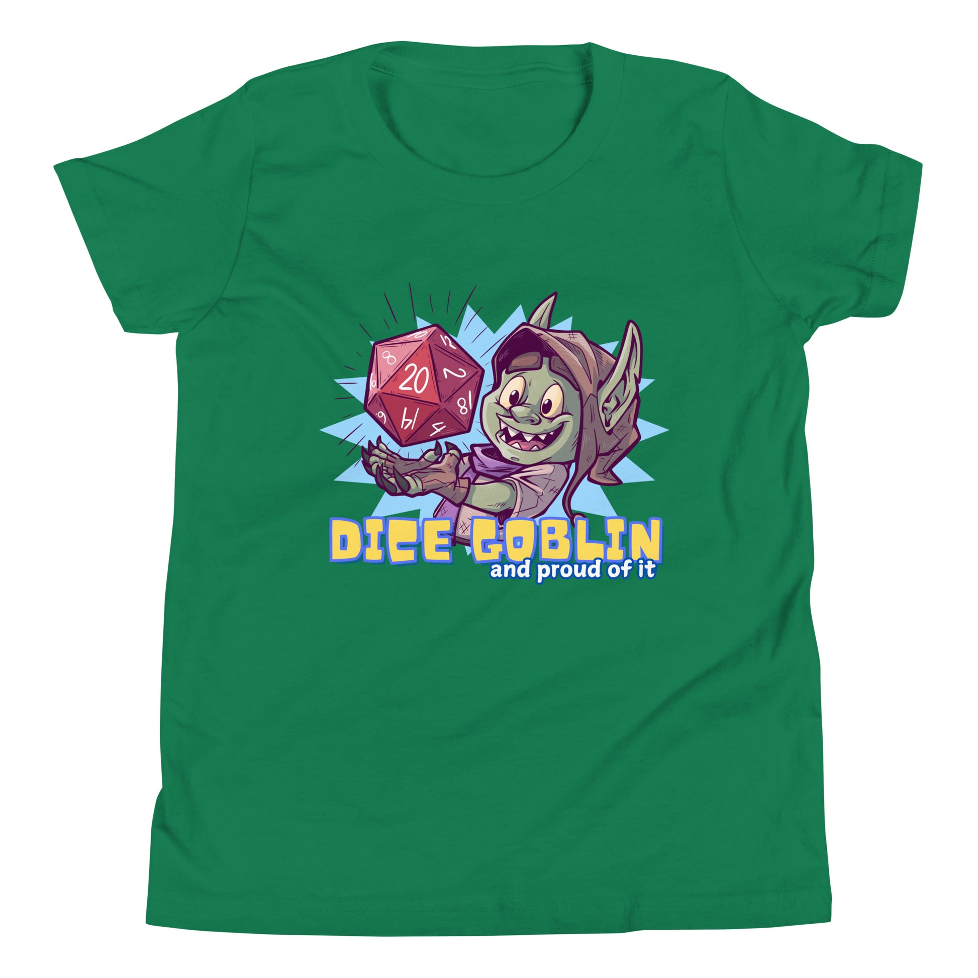 Dice Goblin Youth Short Sleeve T-Shirt Level 1 Gamers Kelly S