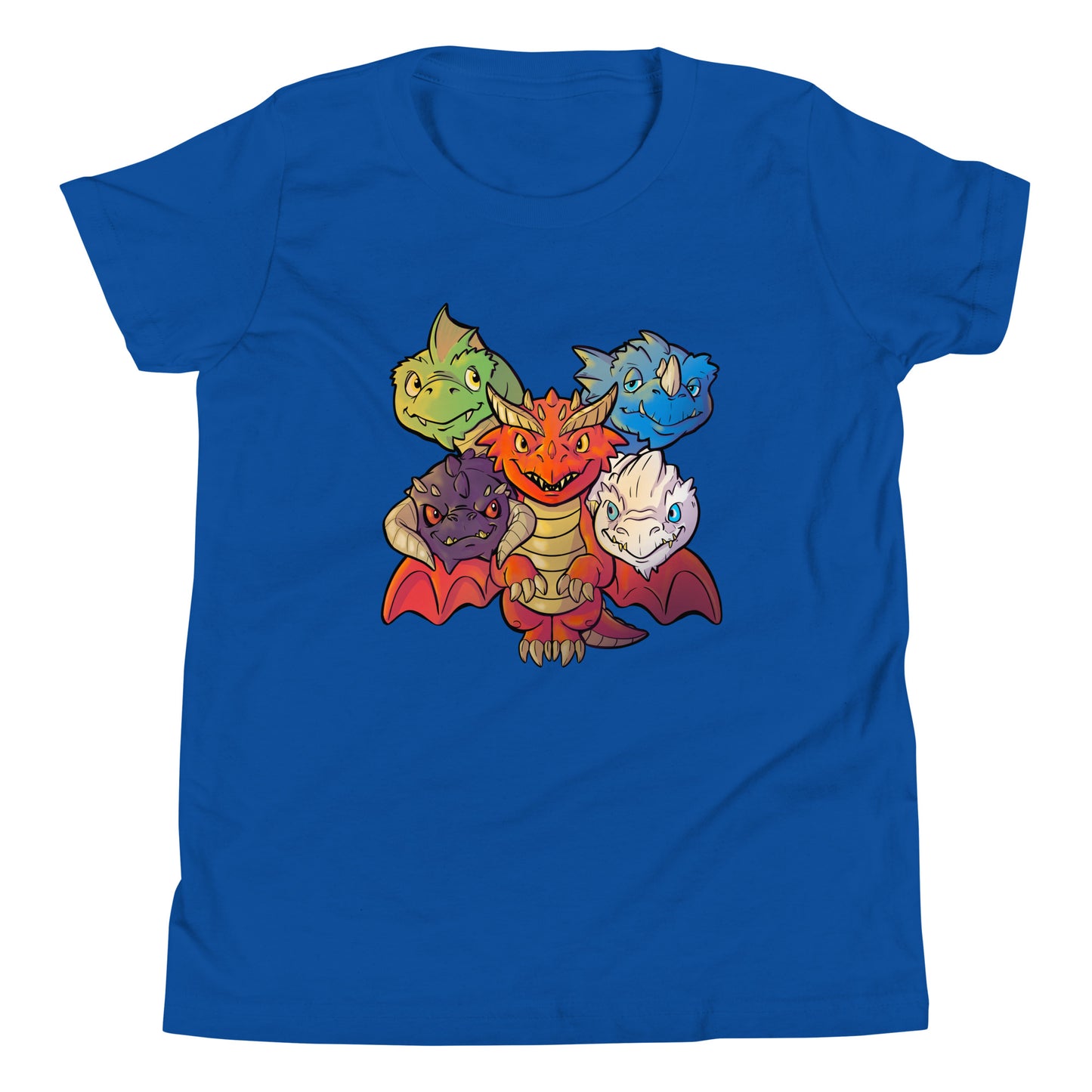 Little Queen of Dragons Youth Short Sleeve T-Shirt  Level 1 Gamers True Royal S 