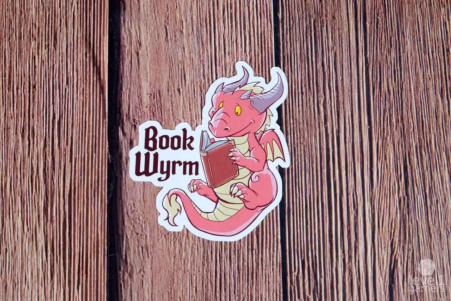 Book Wyrm Sticker  Level 1 Gamers   