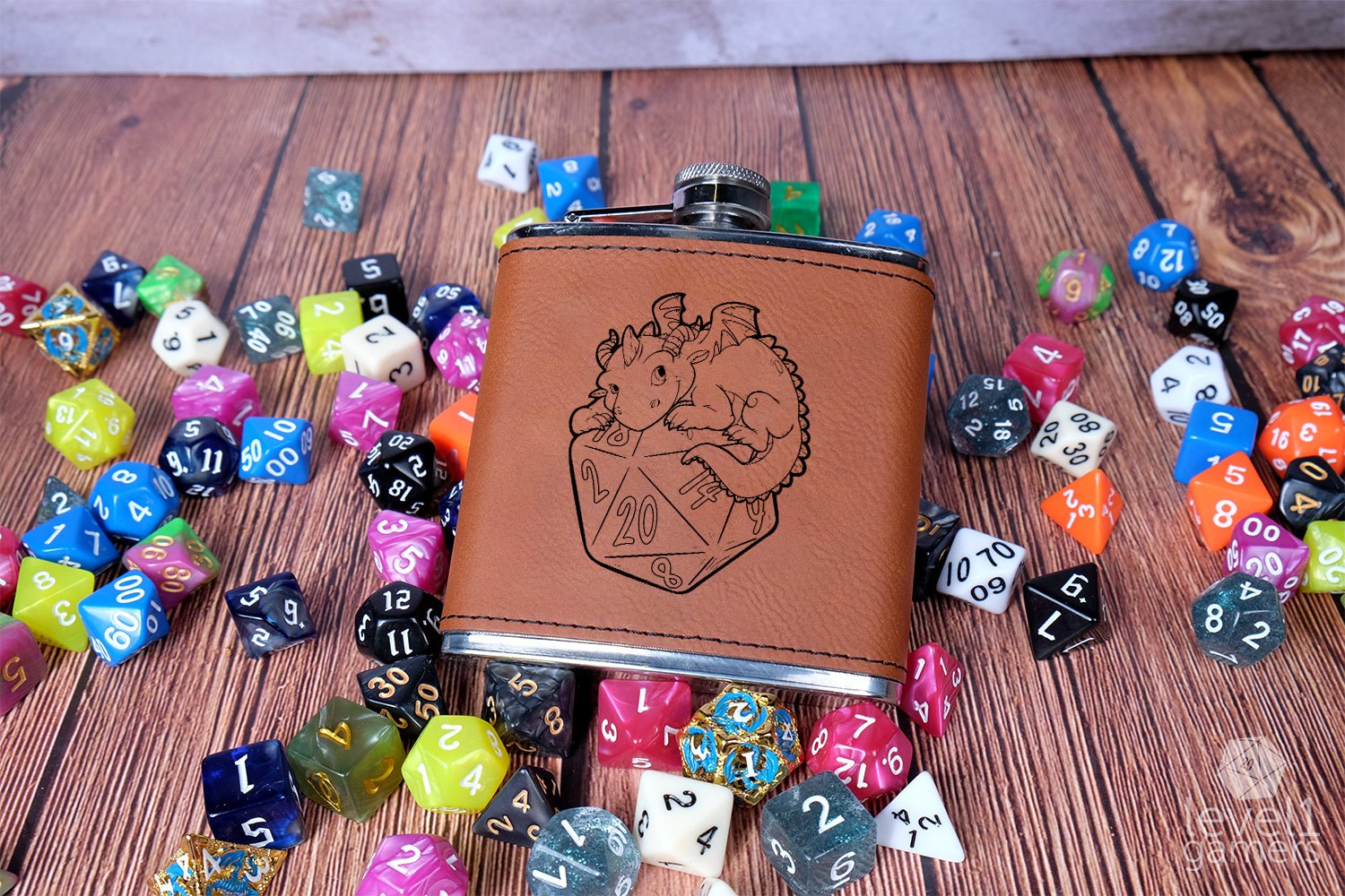 D20 Dragon Flask  Level 1 Gamers   