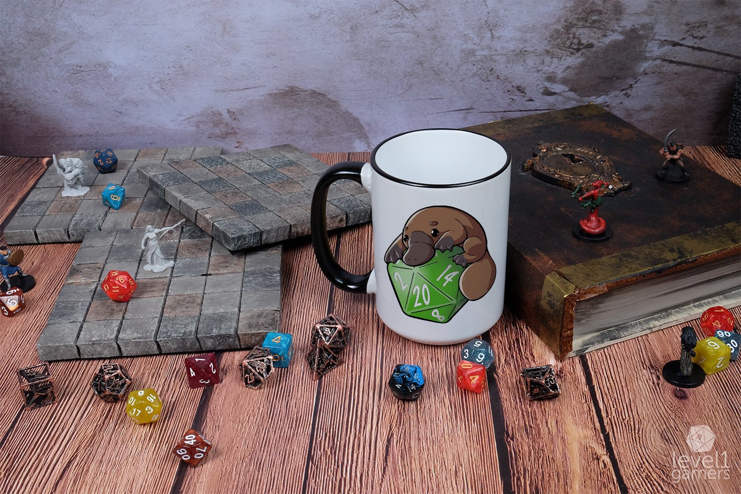 D20 Platypus Mug Mugs Level 1 Gamers   