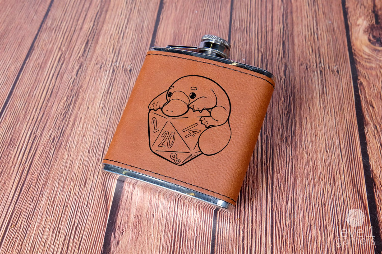 D20 Platypus Flask  Level 1 Gamers   