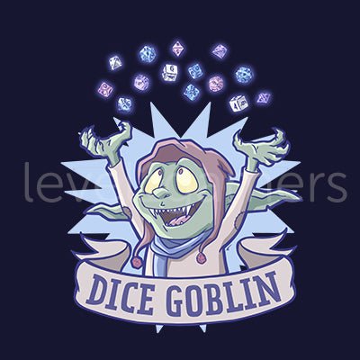 Dice Goblin T-shirt  Level 1 Gamers   
