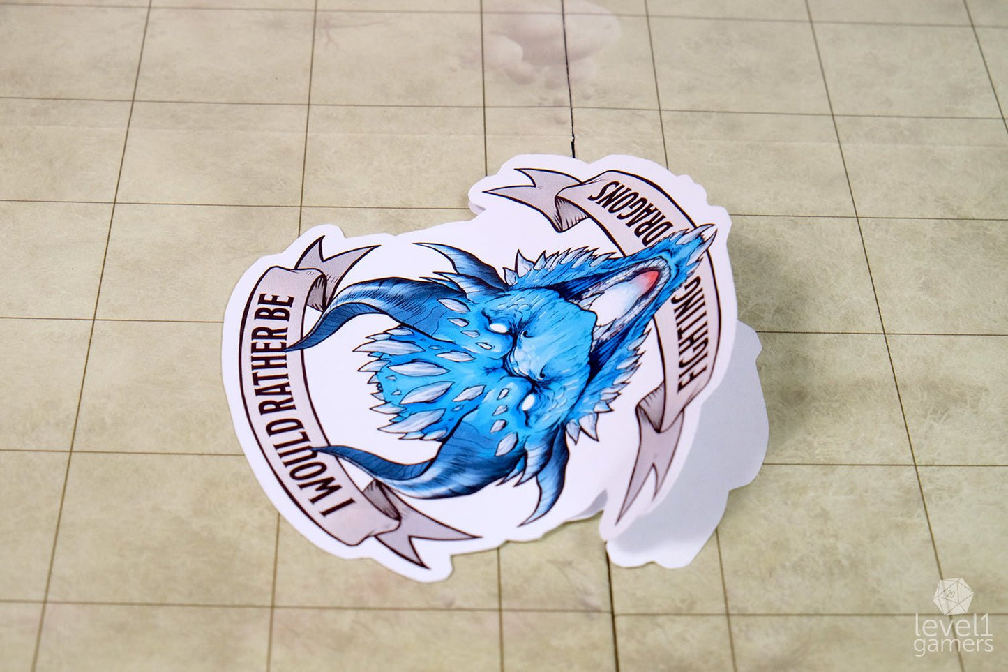 Fighting Dragons Sticker  Level 1 Gamers   