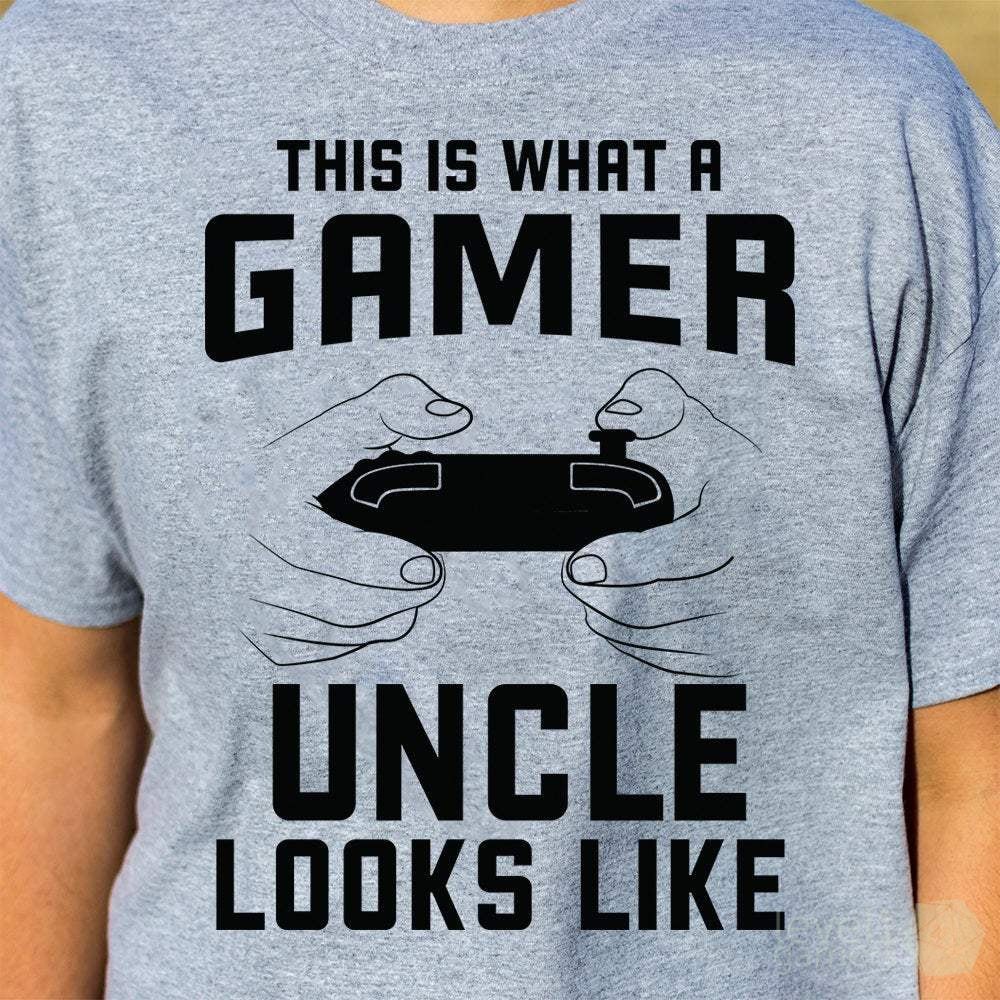 Gamer Uncle T-Shirt  Level 1 Gamers   