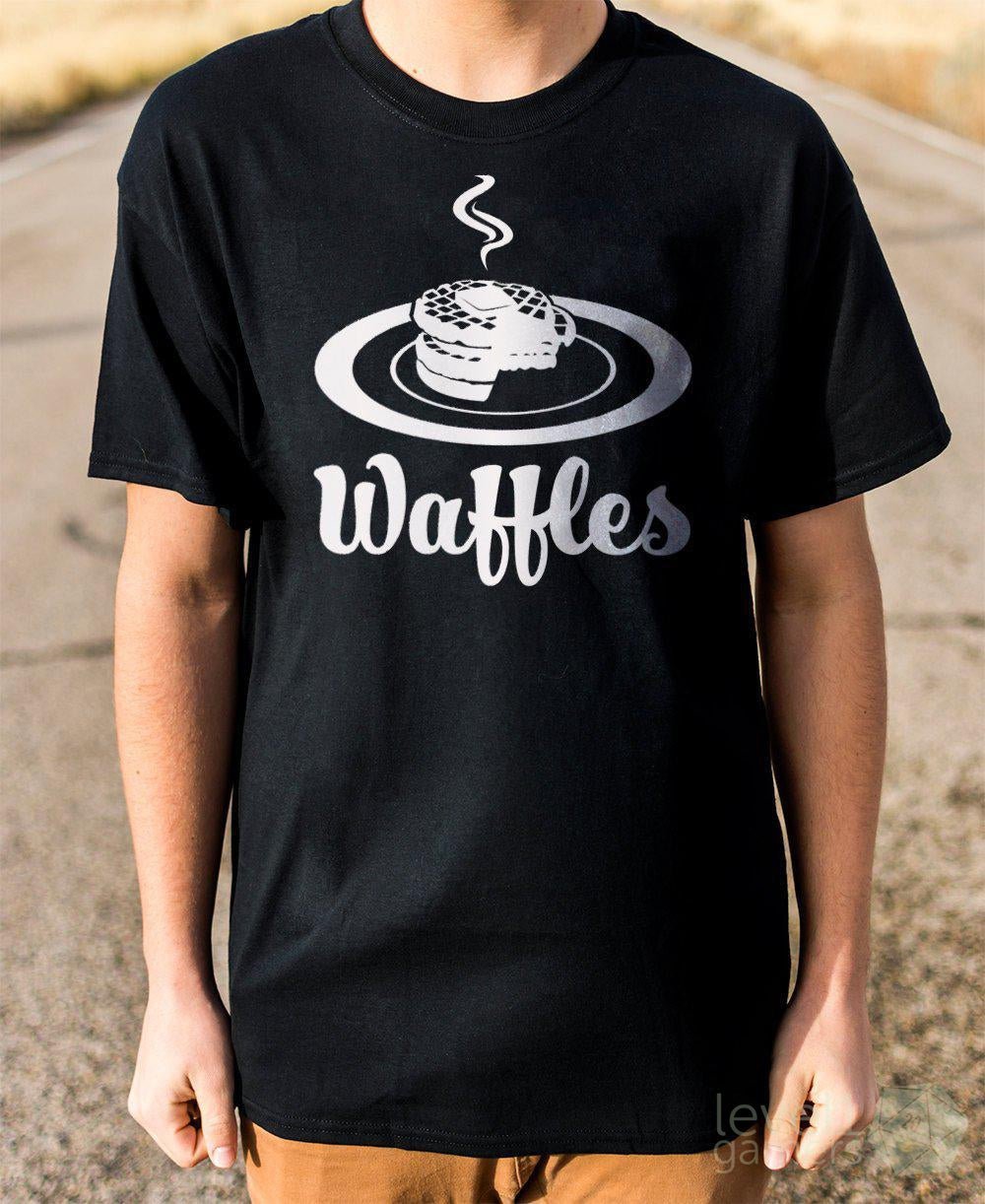 Waffles T-shirt  Level 1 Gamers   