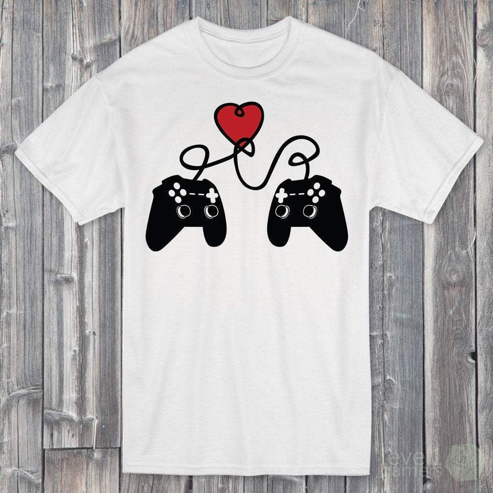 Gamer Valentine's T-Shirt  Level 1 Gamers   