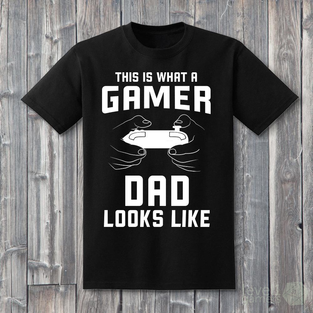 Gamer Dad T-Shirt  Level 1 Gamers   