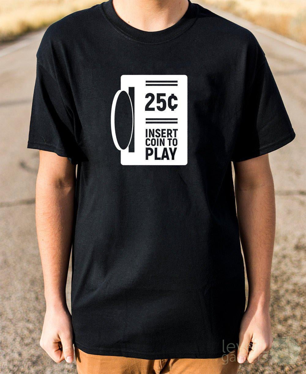 Insert Coin to Play T-Shirt  Level 1 Gamers   