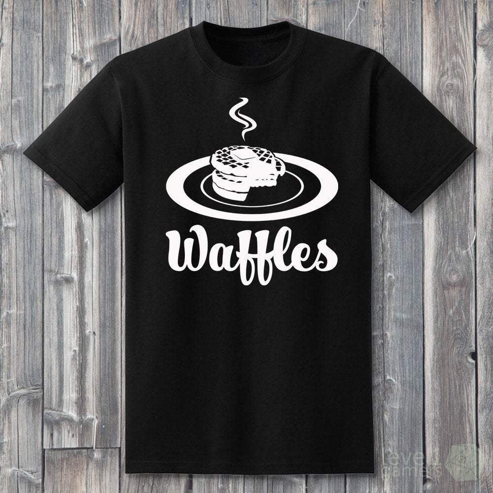Waffles T-shirt  Level 1 Gamers   