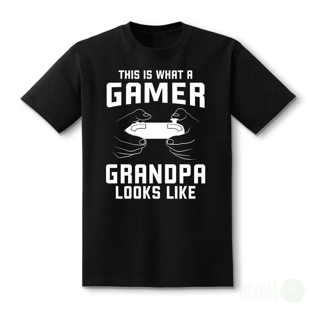 Grandpa Gamer T-shirt  Level 1 Gamers   