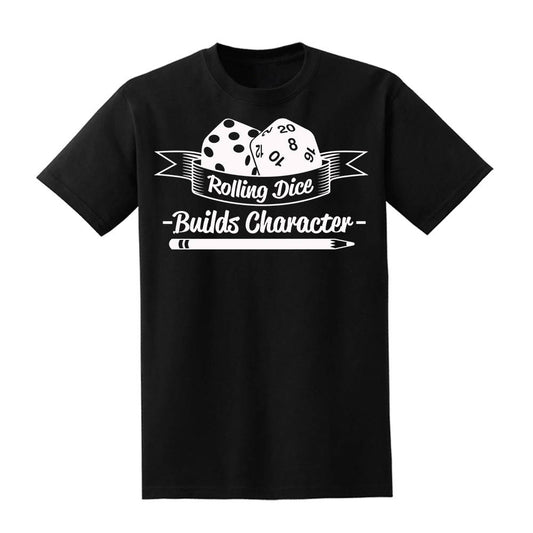 Rolling Dice Builds Character T-Shirt  Level 1 Gamers   