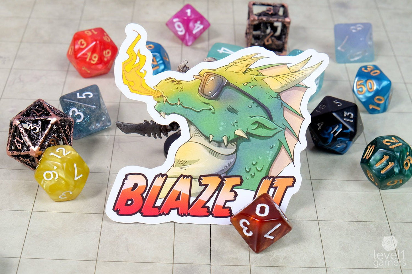 Blaze It Sticker  Level 1 Gamers   
