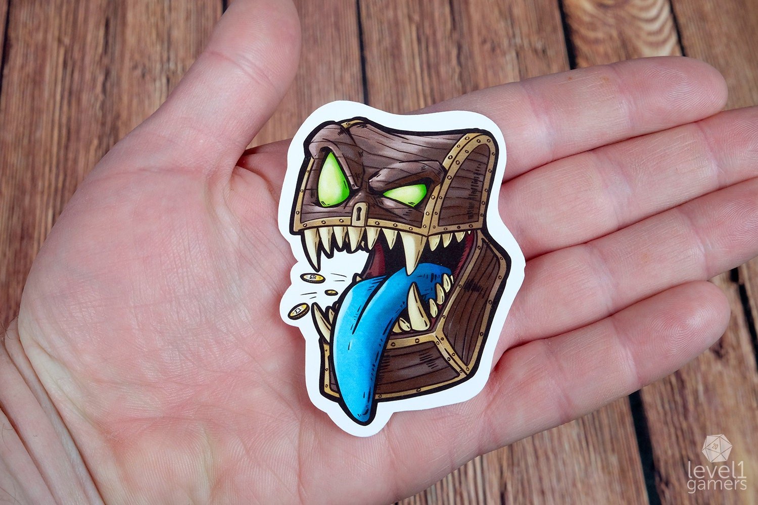 Mimic Chest Sticker  Level 1 Gamers   