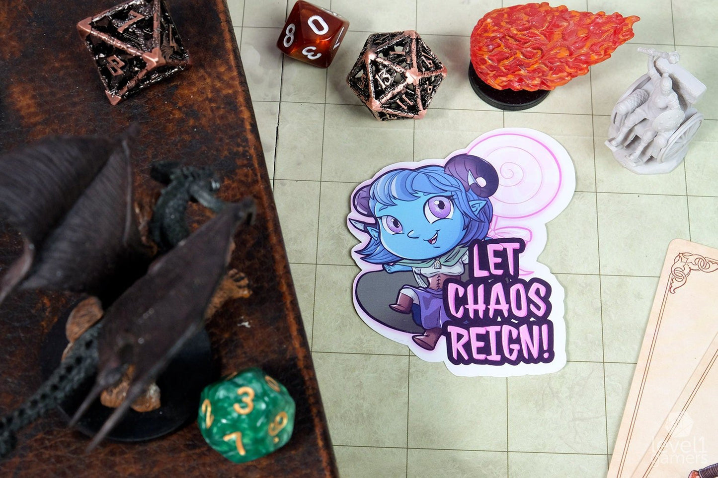 Chaos Jester Sticker  Level 1 Gamers   