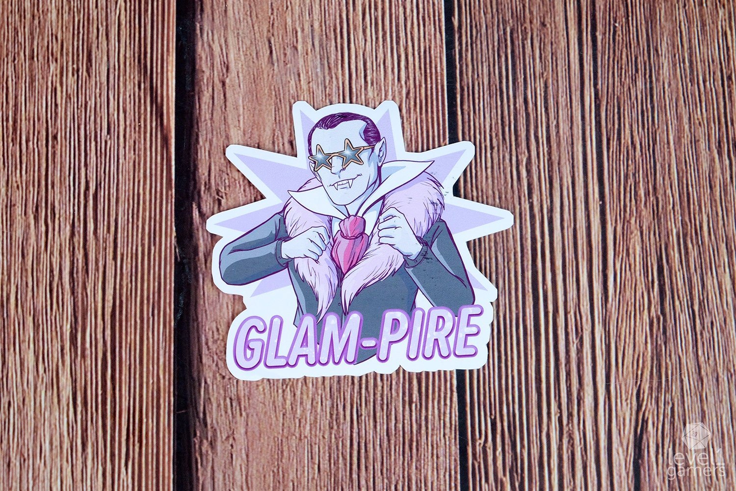 Glampire Sticker  Level 1 Gamers   