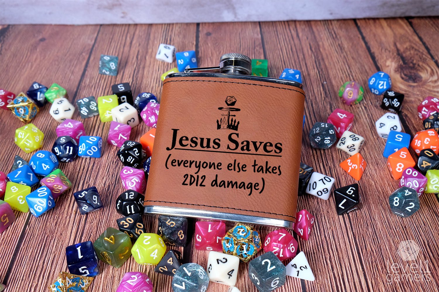 Jesus Saves Flask  Level 1 Gamers   