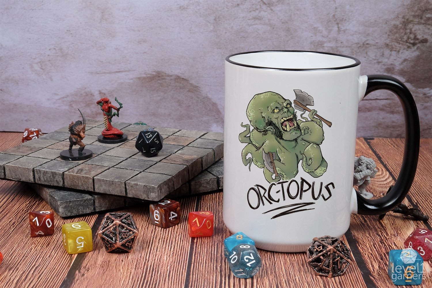 Orc-Topus Mug  Level 1 Gamers   