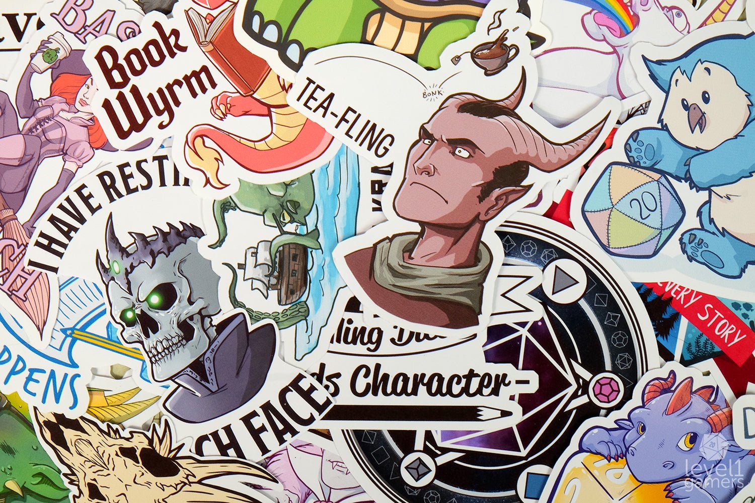 Rolling Dice Builds Character Sticker