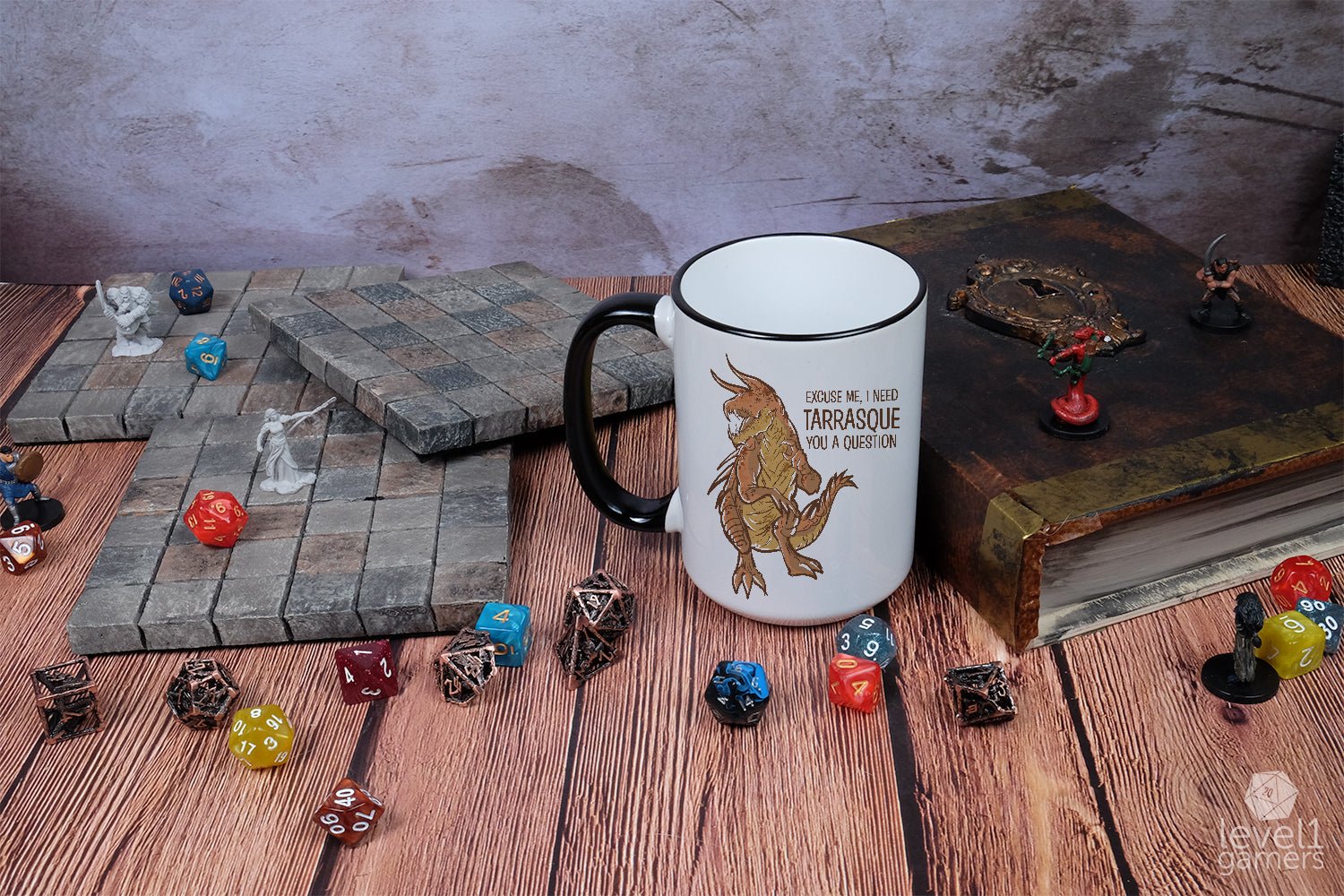 I Need Tarrasque You A Question Mug  Level 1 Gamers   