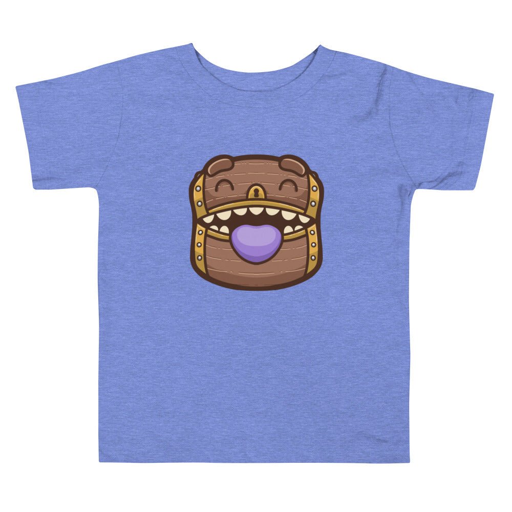Baby Mimic Toddler Short Sleeve Tee  Level 1 Gamers Heather Columbia Blue 2T 