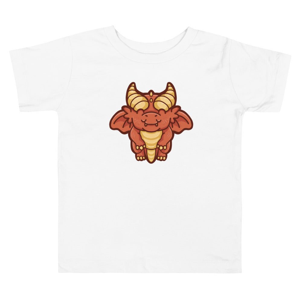 Baby Red Dragon Toddler Short Sleeve Tee  Level 1 Gamers White 2T 