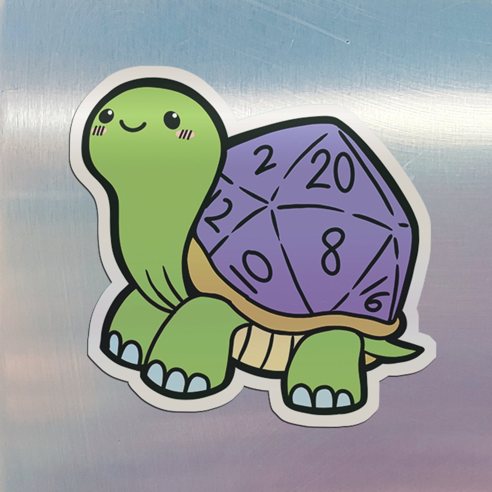 D20 Turtle Magnet – Level 1 Gamers