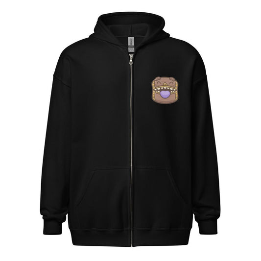 Baby Mimic Unisex heavy blend zip hoodie  Level 1 Gamers Black S 