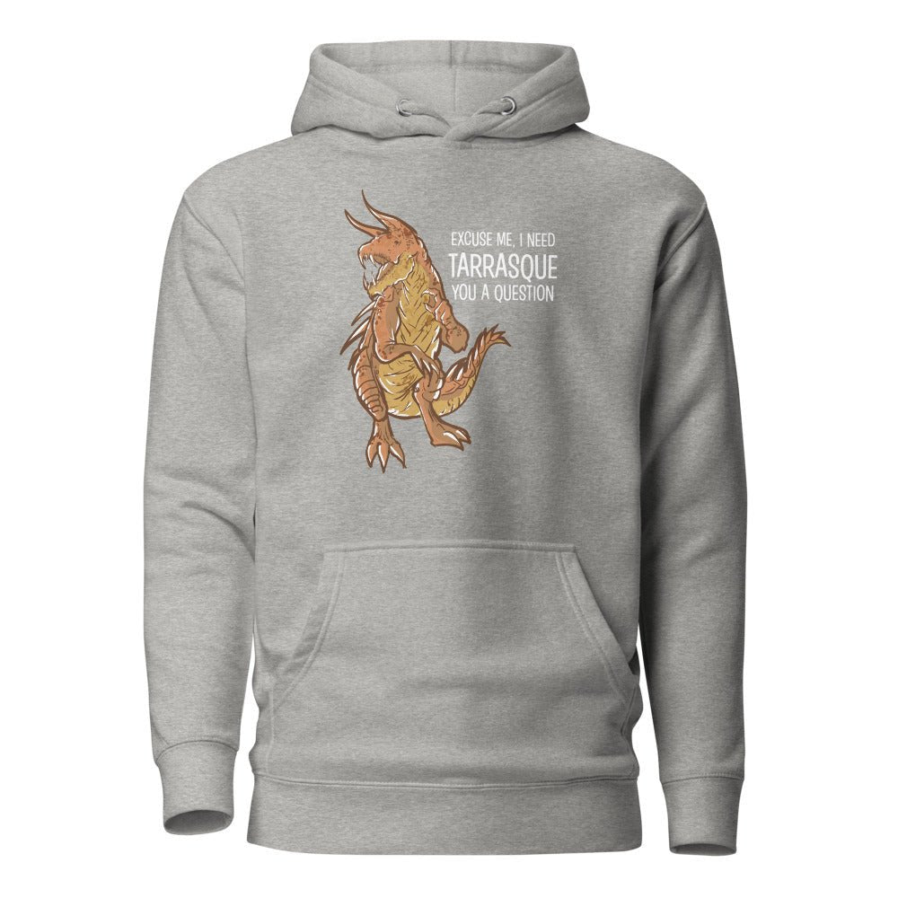 I Need Tarrasque You A Question Unisex Hoodie  Level 1 Gamers Carbon Grey S 