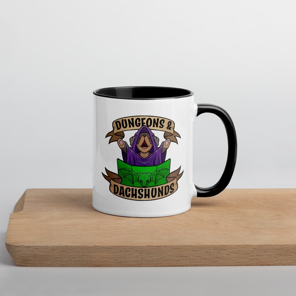 Dungeons And Dachshunds Mugs  Level 1 Gamers Black 11oz 