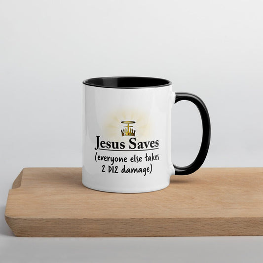 Jesus Saves Mug  Level 1 Gamers Black 11oz 