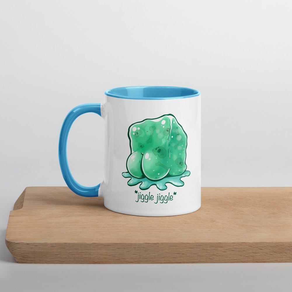 Jiggle Jiggle Dummy Thicc Jelly Cube Mug with Color Inside  Level 1 Gamers Blue 11oz 
