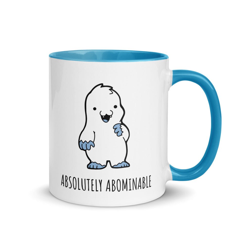 Abominable Baby Yeti Mug with Color Inside  Level 1 Gamers Blue 11oz 