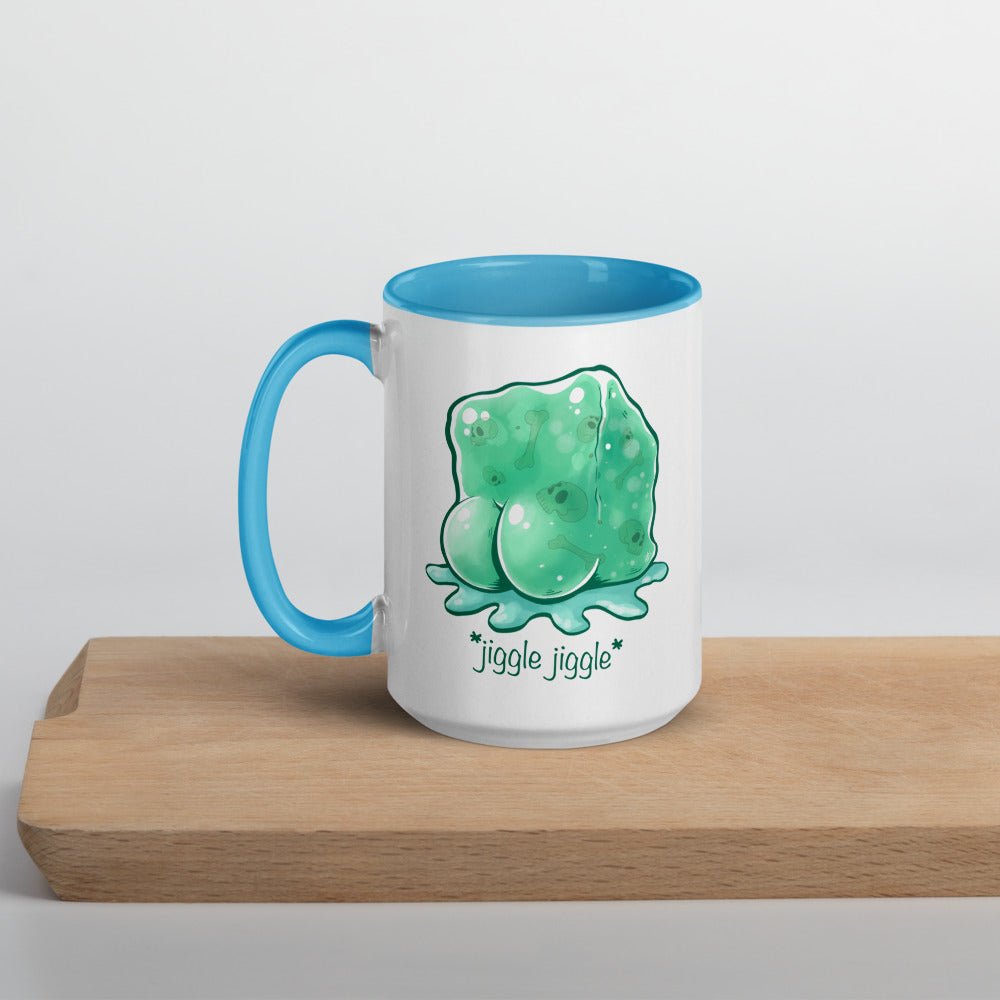 Jiggle Jiggle Dummy Thicc Jelly Cube Mug with Color Inside  Level 1 Gamers Blue 15oz 