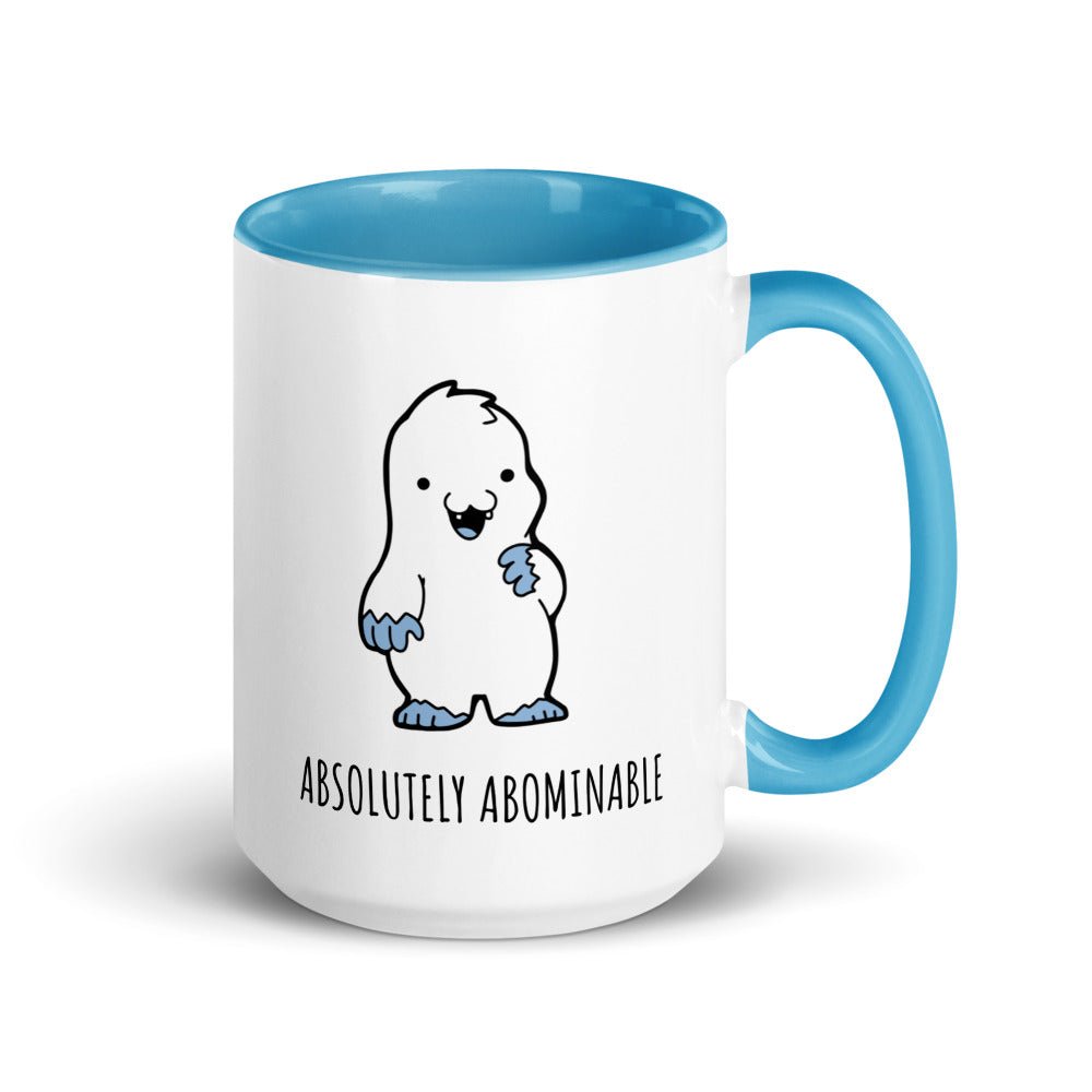 Abominable Baby Yeti Mug with Color Inside  Level 1 Gamers Blue 15oz 