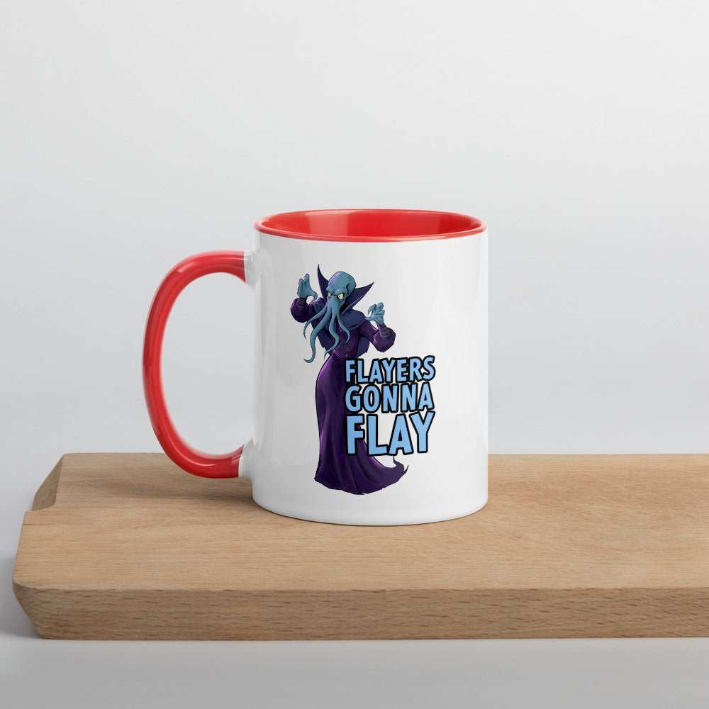 Flayers Gonna Flay Mug with Color Inside  Level 1 Gamers Red 11oz 