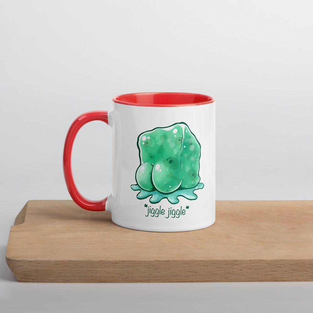Jiggle Jiggle Dummy Thicc Jelly Cube Mug with Color Inside  Level 1 Gamers Red 11oz 