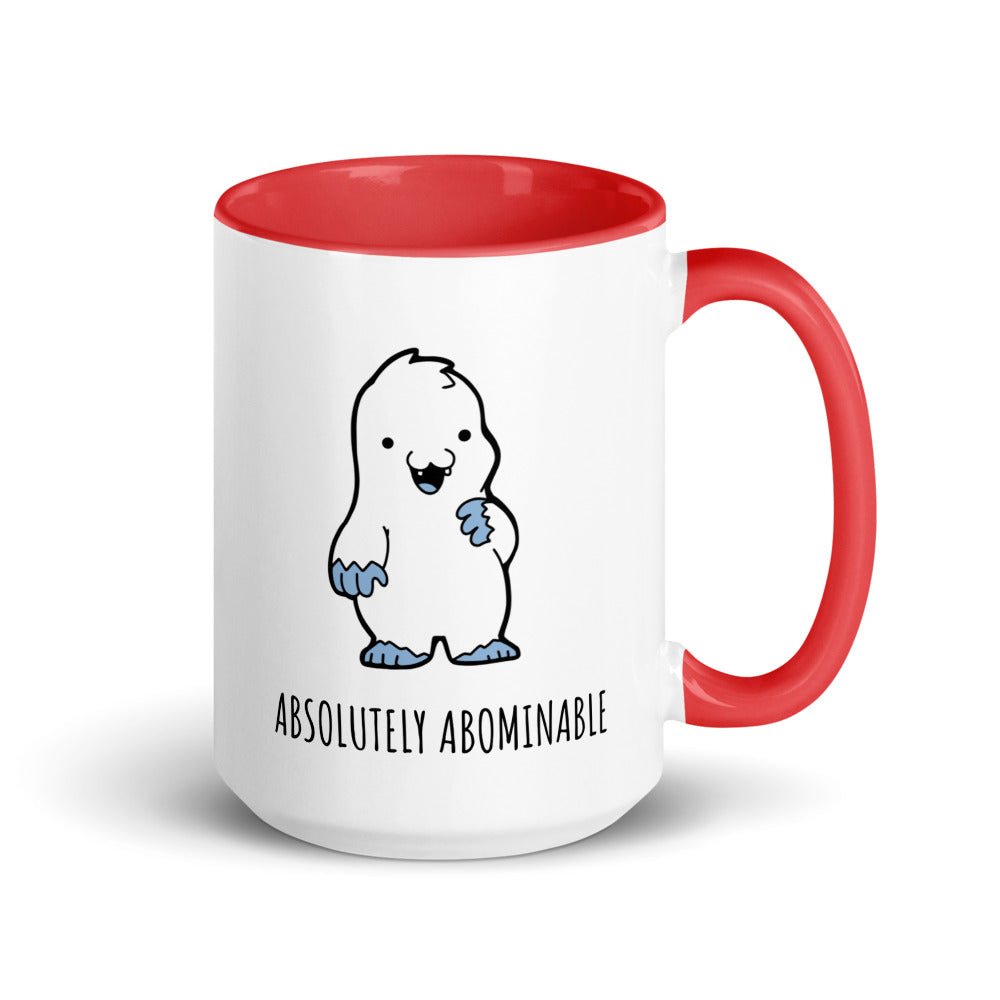 Abominable Baby Yeti Mug with Color Inside  Level 1 Gamers Red 15oz 