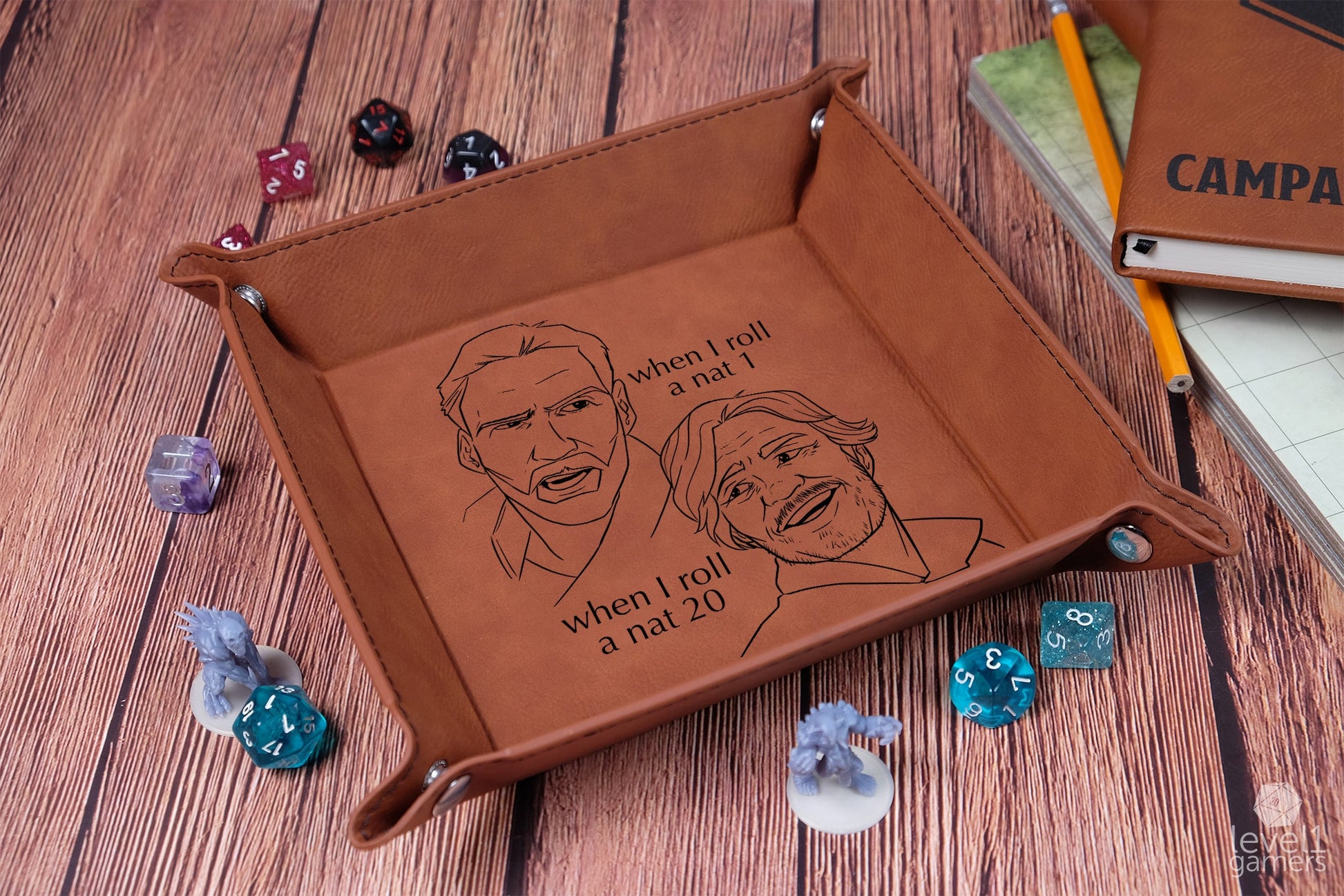 Pedro Pascal Dice Tray Dice Trays Level 1 Gamers   